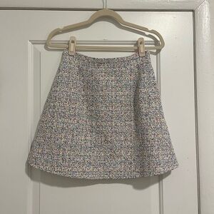 Hill House mini skirt rainbow tweed